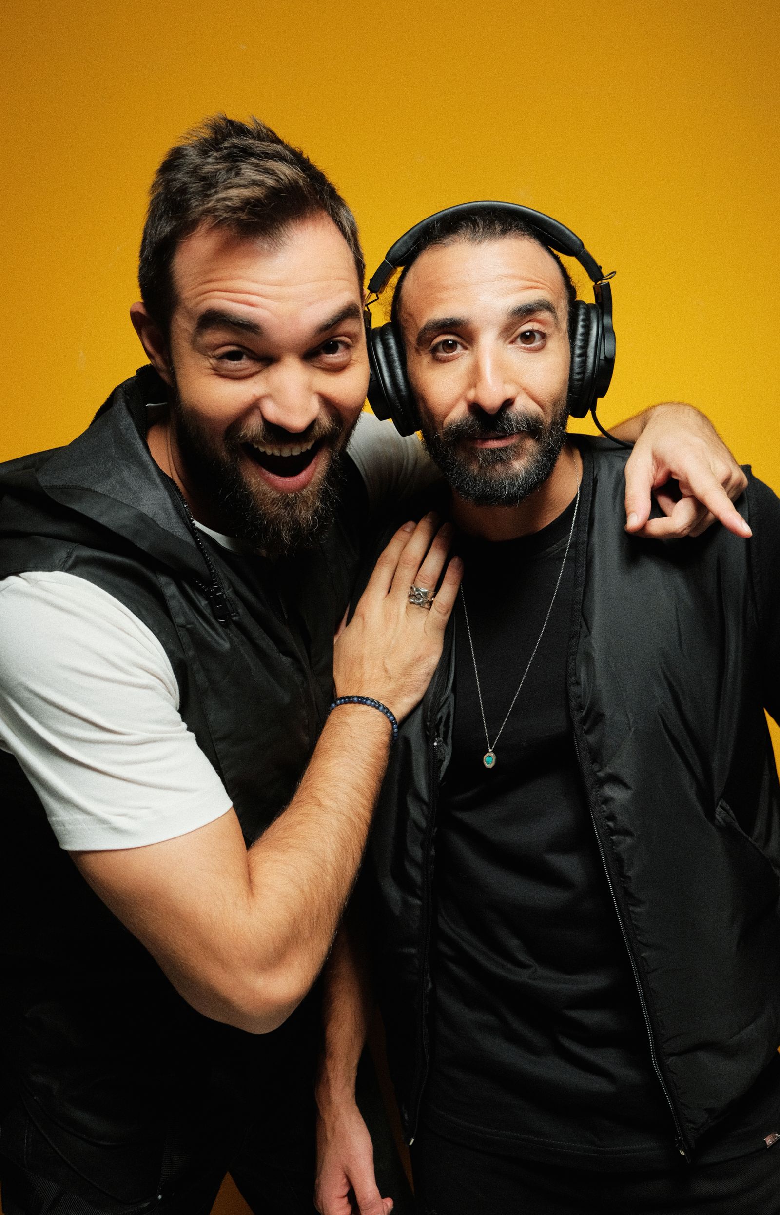 ElPodcasters hosts Bassel Alzaro and Karim Rihan